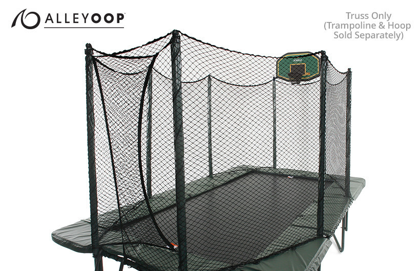 Kit Panier De Basket Pour Trampoline – Rose – 3 Balles Et Pompe Incluses – Fixation Simple Sur Poteaux – Accessoire Ludique