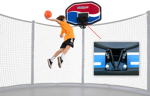 JumpSport Elite ProFlex Basketball Set For Trampolines