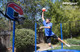 JumpSport Classic ProFlex Basketball Set For Trampolines