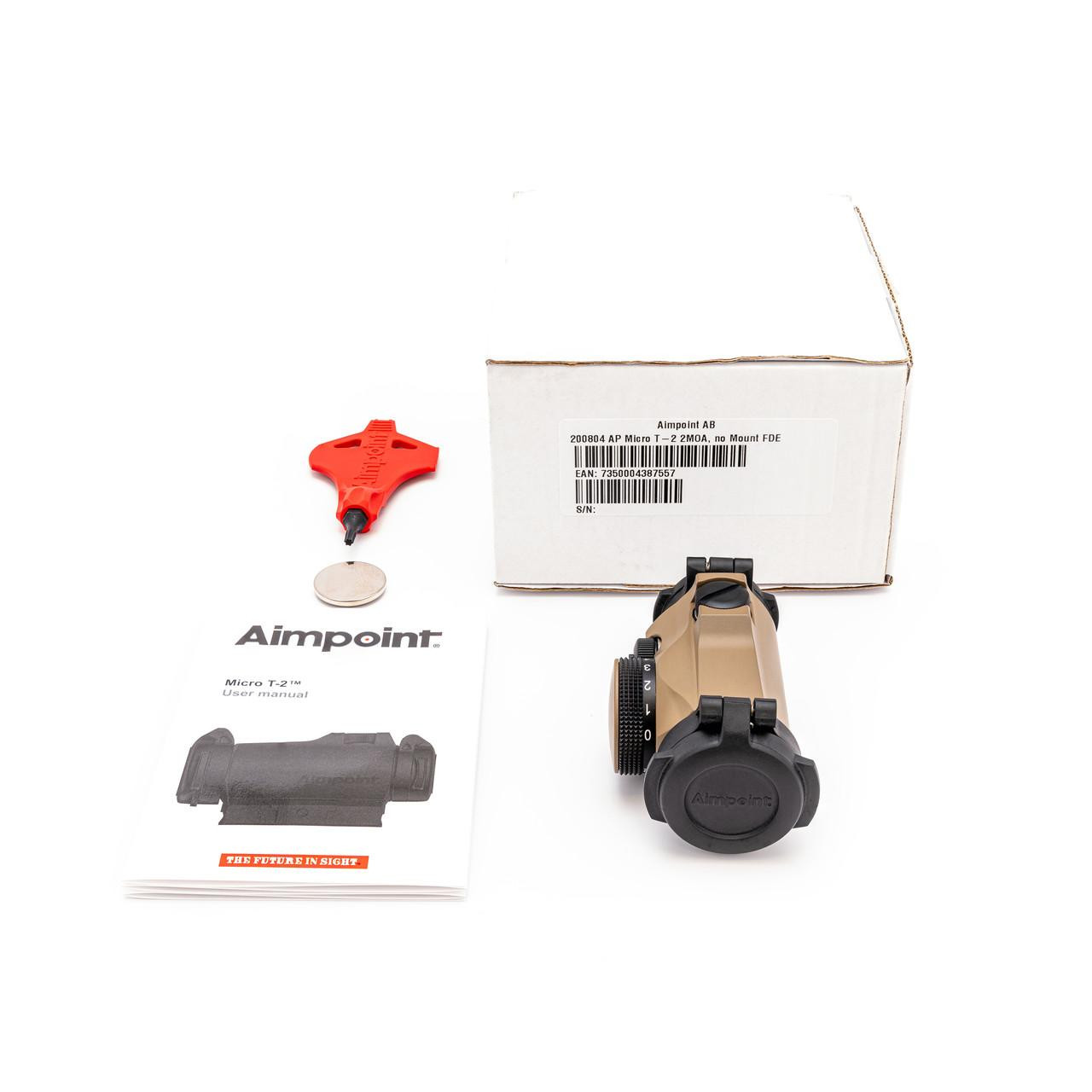 Aimpoint® US Store - Micro T-2 FDE Red Dot Sight, No Mount
