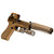 ACRO® P-2 Coyote Brown Engraved Red Dot Sight - glock with light and suppressor