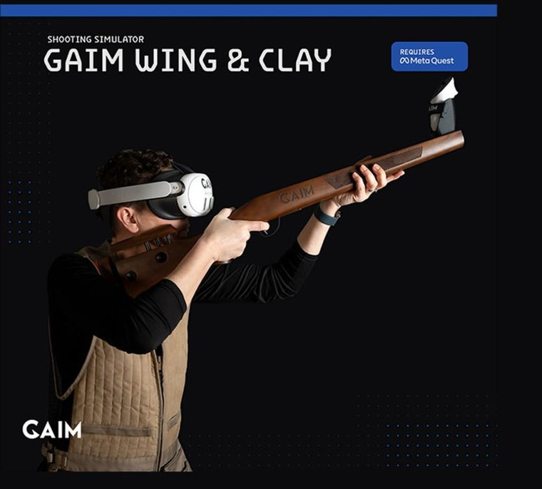  GAIM Wing & Clay Shooting Simulator - Virtual Reality Shotgun & Marksmanship Training System 