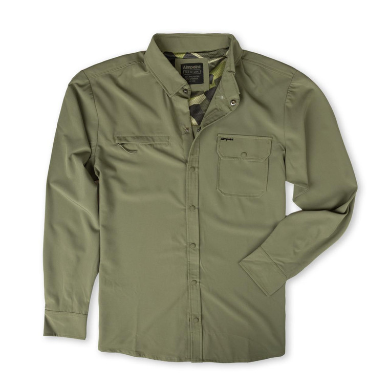  Aimpoint® Performance Snap L/S Shirt - Faded Olive 