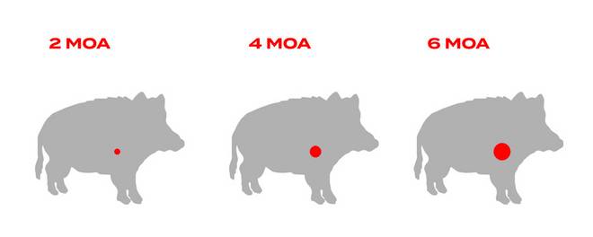 Aimpoint red dot size explained