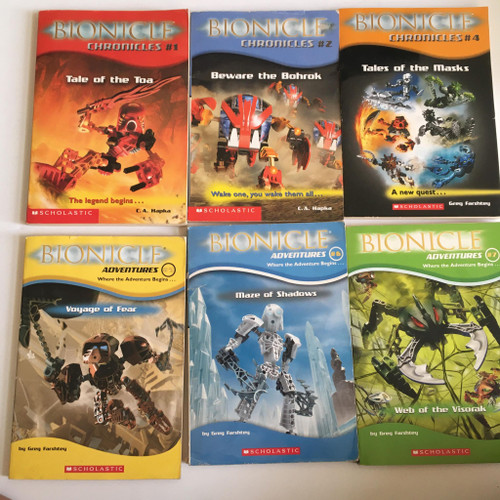 Bundle of 6 Bionicle Books