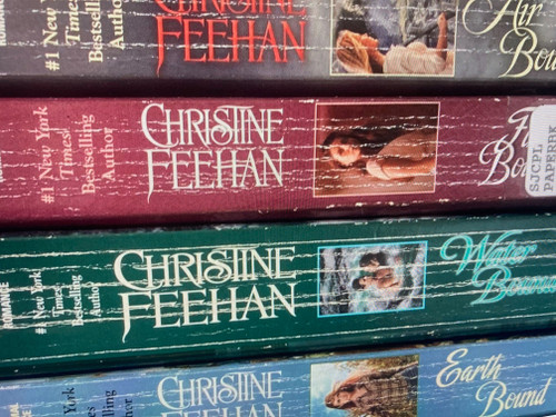 Sisters of the Heart (Sea Haven Novels) complete set: Water Bound,Fire Bound, Spirit Bound, Bound Together, Earth Bound Air Bound Paperback Chrisine Felhan Hir,Chrisiine Feehan,Carth Bound,Nouet