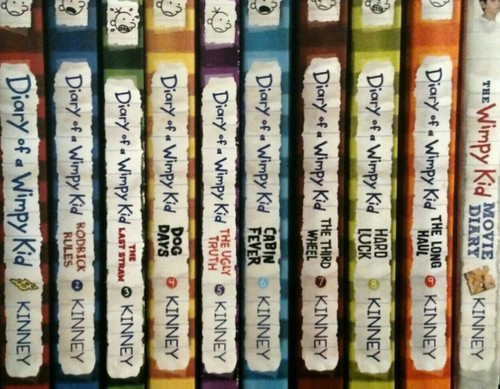 Diary of a Wimpy Kid Series Books 1 -13 Collection Set (Rodrick Rules, Dog Days, Cabin Fever, Hard Luck Double Down, The Getaway, The Meltdown (Hardcover) and Many More!) Paperback Jeff Kinney,Carmen