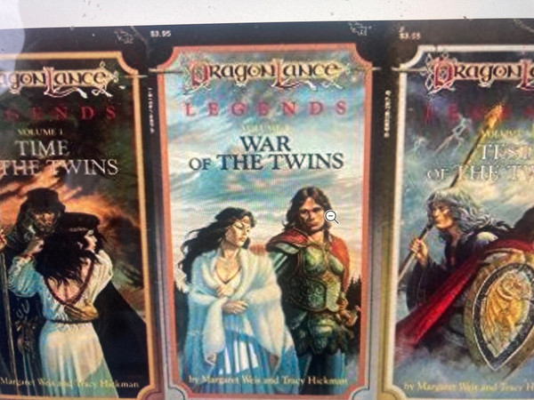 Dragonlance Legends: Time of the Twins, War of the Twins, Test of the Twins Paperback Weis, Margaret,Hickman, Tracy