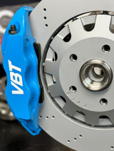 Vagbremtechnic Front Brake Kit - 4 Piston Brembo Caliper - 370x32mm Discs