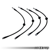 034Motorsport Stainless Steel Braided Brake Line Kit, B8/B8.5 S4/S5