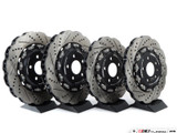 ECS Tuning - Front and Rear Wave Cross-Drilled & Slotted 2-Piece Brake Discs