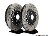 ECS Tuning - Front Cross-Drilled & Slotted 2-Piece Brake Discs