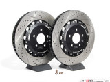 ECS Tuning - Front Cross-Drilled & Slotted 2-Piece Brake Discs (365 x 34mm)