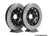 ECS Tuning - Front Cross-Drilled & Slotted 2-Piece Brake Discs (365 x 34mm)
