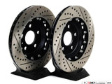 ECS Tuning Rear Cross-Drilled & Slotted 2-Piece Semi-Floating Brake Rotors Pair (310x22)