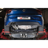 Scorpion Non-Resonated GPF-Back Exhaust System with Carbon twin 90mm Ascari trims - Volkswagen Polo GTI 2.0T AW Pre-Facelift GPF Model