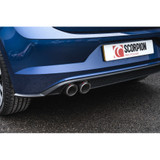 Scorpion Resonated GPF-Back Exhaust System with Twin Carbon twin 90mm Ascari trims - Volkswagen Polo GTI 2.0T AW Pre-Facelift GPF Model