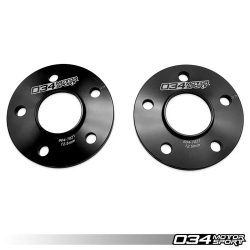 034 Motorsport Wheel Spacer Pair, 12.5mm, Audi & BMW 5x112 with 66.6mm Center Bore