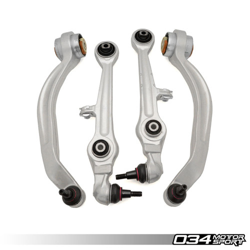 034Motorsport Density Line Lower Control Arm Kit, Early B5/C5 Audi S4/RS4 & A6/S6/RS6, B5 Passat With Aluminum Uprights