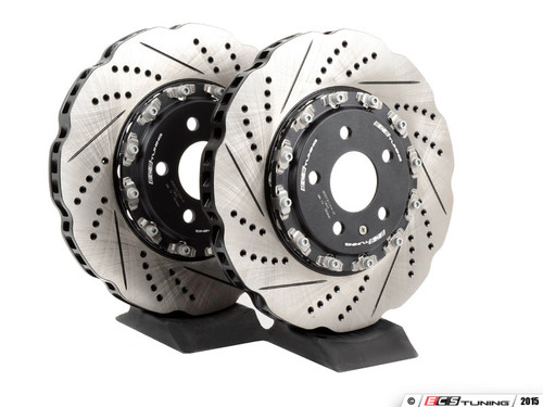 ECS 2-Piece 'Tru-Float' Wave Front Brake Discs - Audi S4 3.0T (B8) (345x30mm)