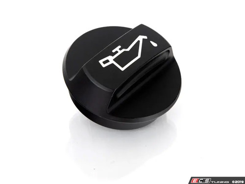 ECS Tuning Billet Engine Oil Cap - Black Anodized - 2.0TFSI/TDI/V6