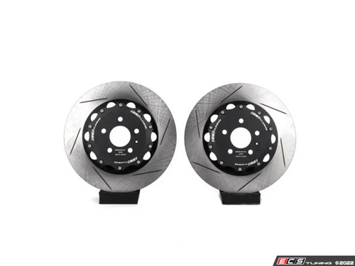 ECS Tuning Front 2-Piece Slotted Brake Rotors Pair (370x34) - RS3 8v Saloon Only