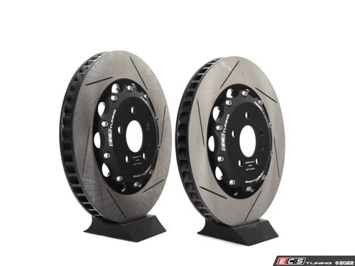 ECS Tuning Front 2-Piece Slotted Brake Rotors Pair (370x34) - RS3 8v Saloon Only
