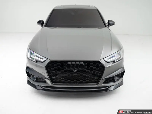 ECS Tuning Gloss Black 3 Piece Front Lip - A4/S4 B9.5 Sline