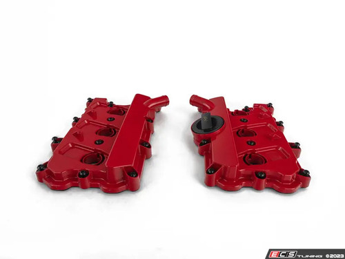 Gloss Red Valve Cover Upgrade kit for 3.0 Supercharged Audi models