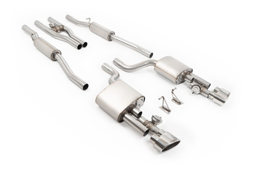 Milltek Cat-back V2 Valved Cat Back with Active H Pipe - RS4 B7