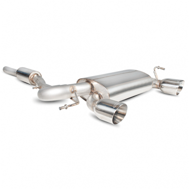 Scorpion Resonated Cat Back Exhaust System Polished Twin Daytona Trims - Audi TT 225 Quattro
