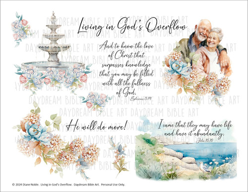 Living in God's Overflow Printable