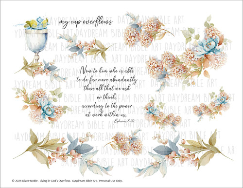 Living in God's Overflow Printable