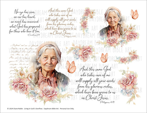 Living in God's Overflow Printable