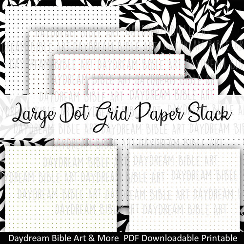 Large Dot Grid Paper Stack