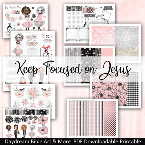Keep Focused on Jesus Art Kit
