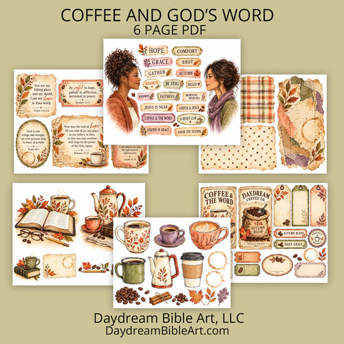 Coffee and the Word Art Kit