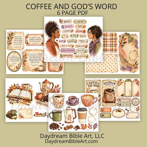 Coffee and the Word Art Kit