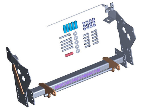 SnowDogg MD Series Mount for 2009-2018 Jeep Wrangler JK. Fits: MD/VMD/VMX Snow Dogg Plows. (Not for HD/EX/TE/XP/VXF/VXX/CM Plows)