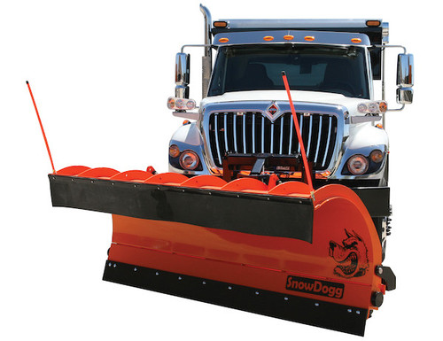 SnowDogg Full Trip Steel MuniPlow 12 Foot x 42 Inch-Swivel-3 Inch Cylinder