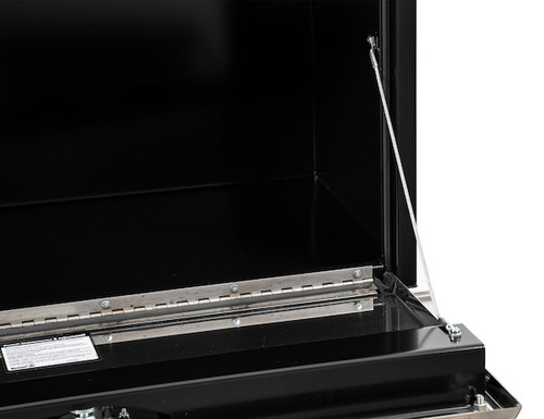 18x18x72 Inch Black Steel Truck Box With 2 Stainless Steel Doors