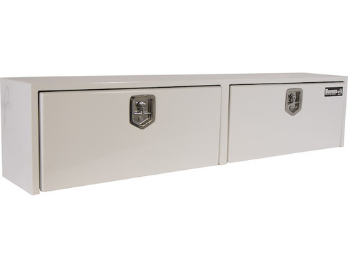 16x13x72 Inch White Steel Topsider Truck Box