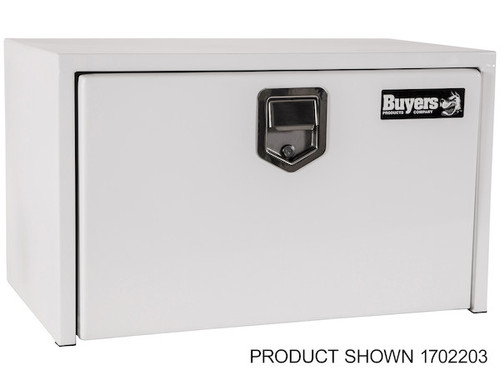 14x16x36 Inch White Steel Underbody Truck Box with Paddle Latch