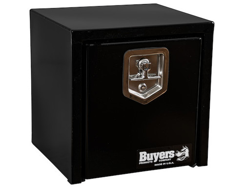 15x13x15 Inch Black Steel Underbody Truck Box with T-Handle