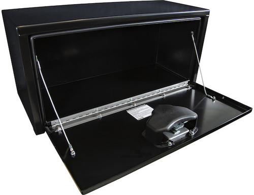 14x12x30 Inch Black Steel Underbody Truck Box with T-Handle