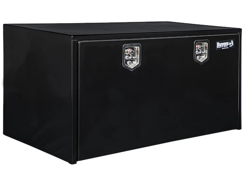 24x24x48 Inch Black Steel Underbody Truck Box