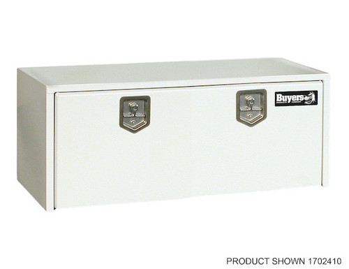 24x24x60 Inch White Steel Underbody Truck Box