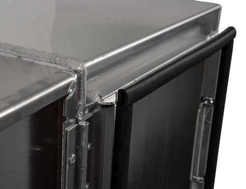 18x18x48 Inch Smooth Aluminum Underbody Truck Tool Box - Double Barn Door, 3-Point Compression Latch