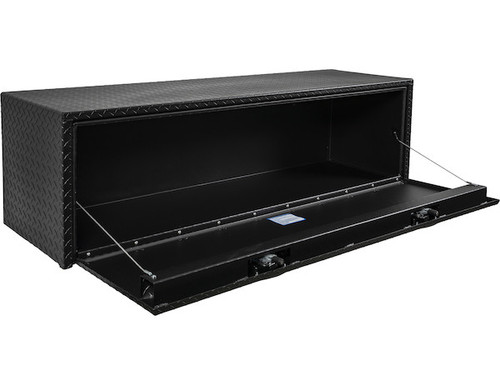 18x18x60 Inch Textured Matte Black Diamond Tread Aluminum Underbody Truck Box