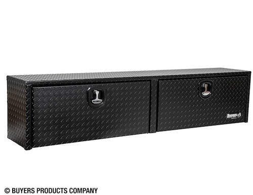 16x13x88 Textured Matte Black Diamond Tread Aluminum Topsider Truck Box